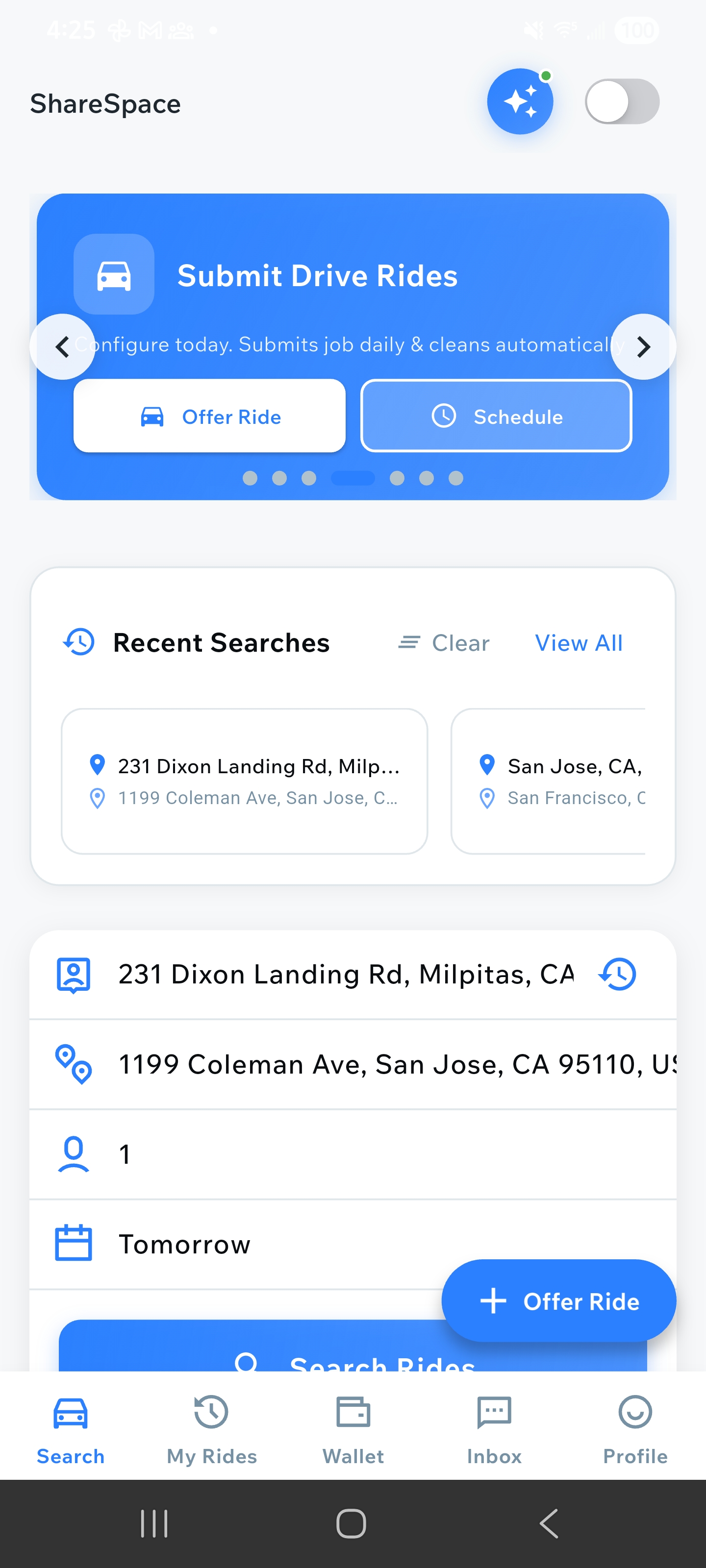 Home Page Slider Schedule