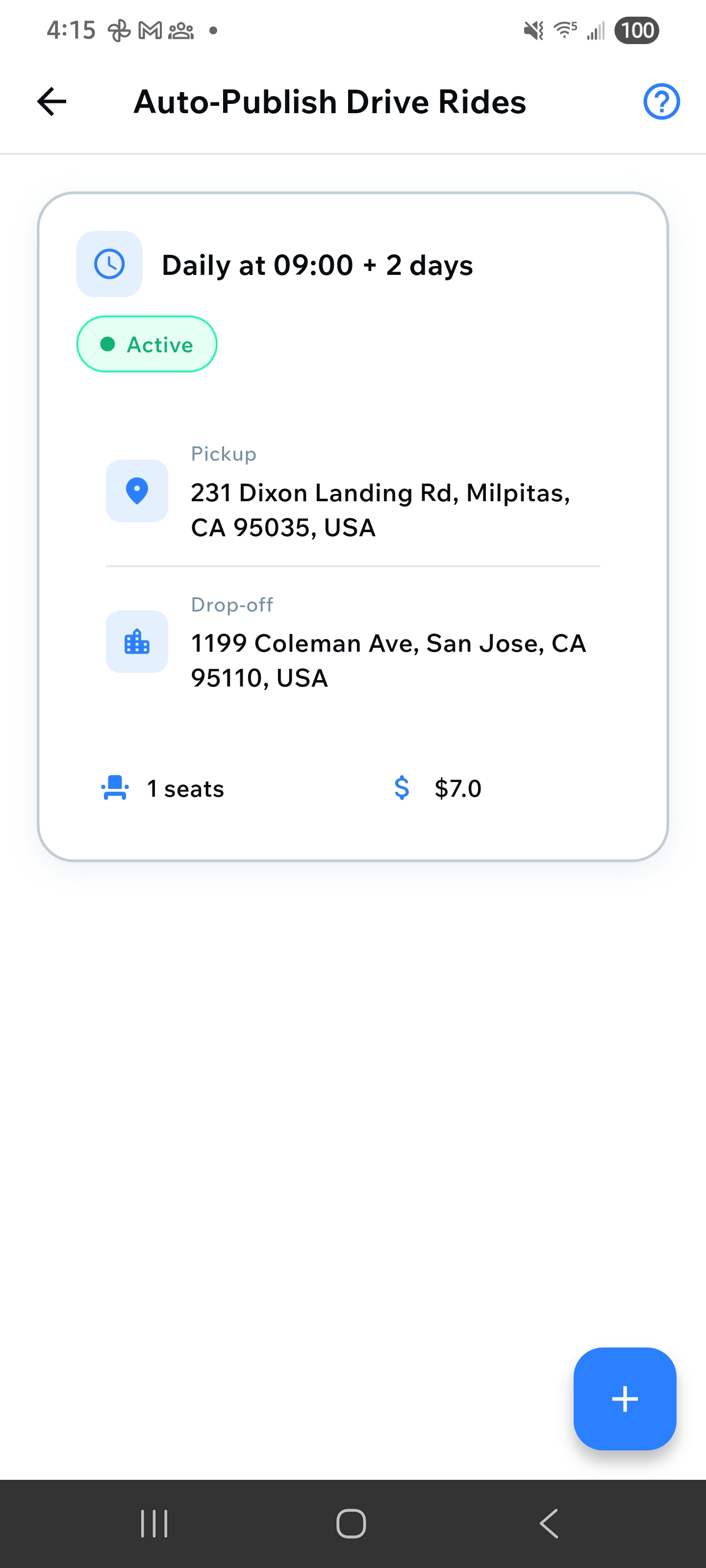 Create Auto-Publish Ride